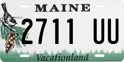 ME license plate 2711UU
