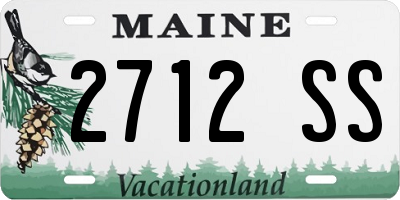 ME license plate 2712SS