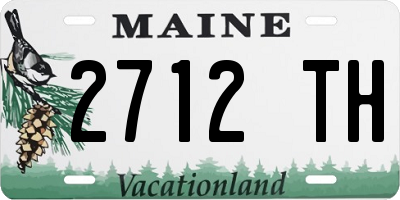 ME license plate 2712TH