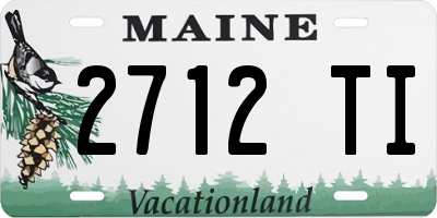 ME license plate 2712TI