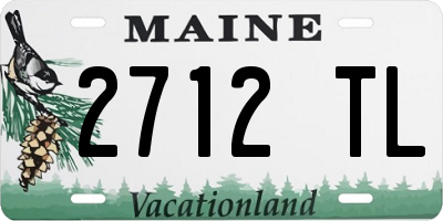 ME license plate 2712TL
