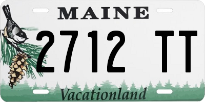 ME license plate 2712TT