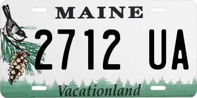 ME license plate 2712UA