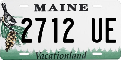 ME license plate 2712UE