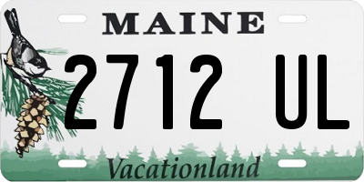 ME license plate 2712UL