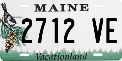 ME license plate 2712VE