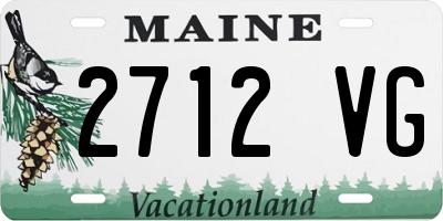 ME license plate 2712VG