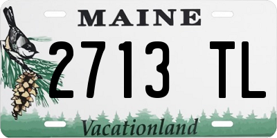ME license plate 2713TL