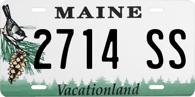 ME license plate 2714SS