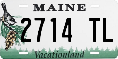 ME license plate 2714TL