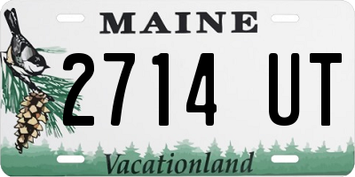 ME license plate 2714UT