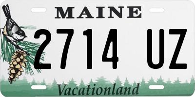 ME license plate 2714UZ