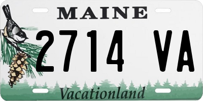 ME license plate 2714VA