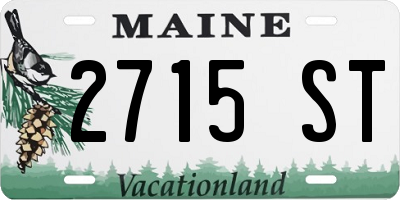 ME license plate 2715ST