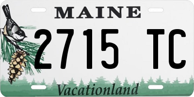 ME license plate 2715TC