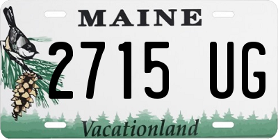 ME license plate 2715UG