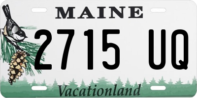 ME license plate 2715UQ