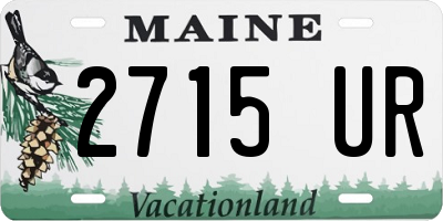 ME license plate 2715UR