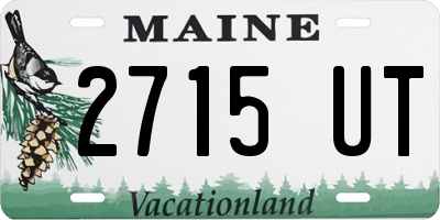 ME license plate 2715UT