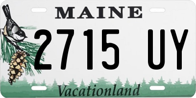 ME license plate 2715UY