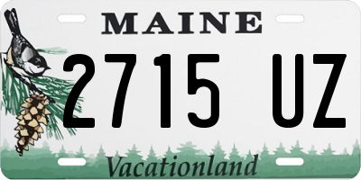 ME license plate 2715UZ