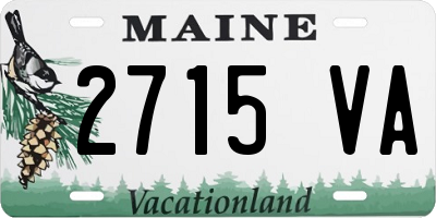 ME license plate 2715VA