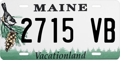 ME license plate 2715VB