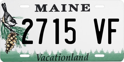 ME license plate 2715VF