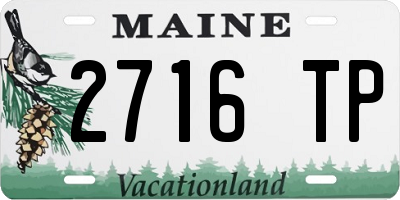 ME license plate 2716TP