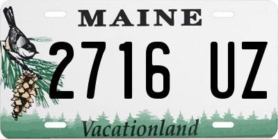 ME license plate 2716UZ