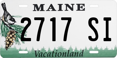 ME license plate 2717SI