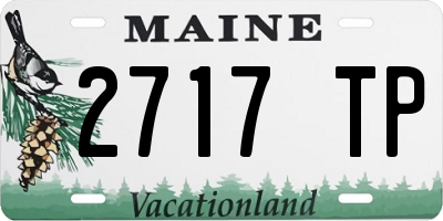 ME license plate 2717TP