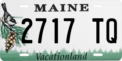 ME license plate 2717TQ
