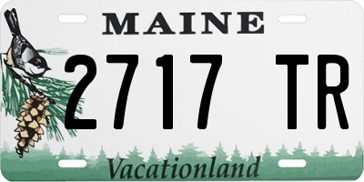 ME license plate 2717TR