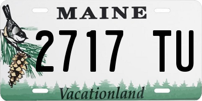 ME license plate 2717TU