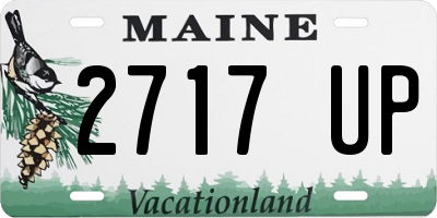 ME license plate 2717UP