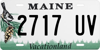 ME license plate 2717UV