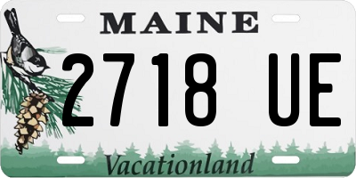 ME license plate 2718UE