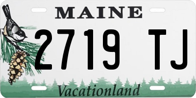 ME license plate 2719TJ