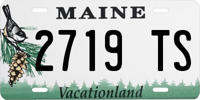 ME license plate 2719TS