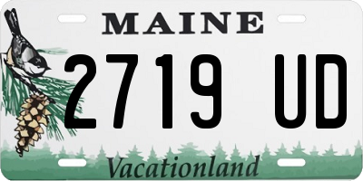 ME license plate 2719UD