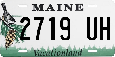 ME license plate 2719UH