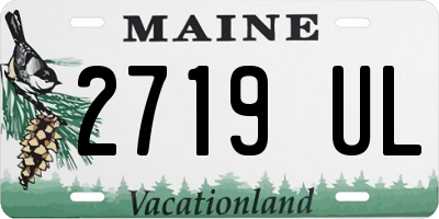 ME license plate 2719UL