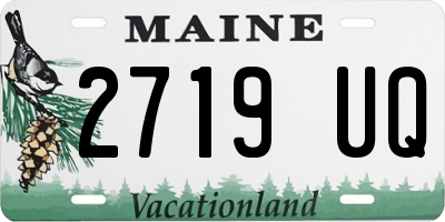 ME license plate 2719UQ