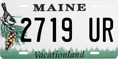 ME license plate 2719UR