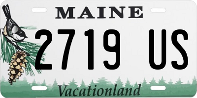ME license plate 2719US