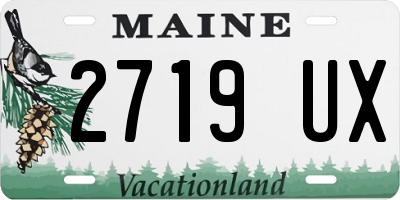 ME license plate 2719UX