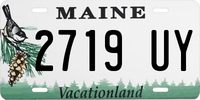 ME license plate 2719UY