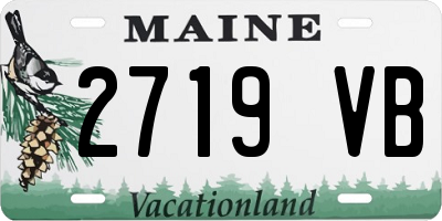 ME license plate 2719VB
