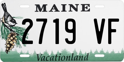 ME license plate 2719VF